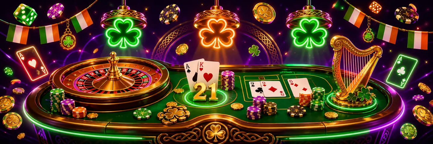 Blackjack, roulette, baccarat and poker tables at Slotrave